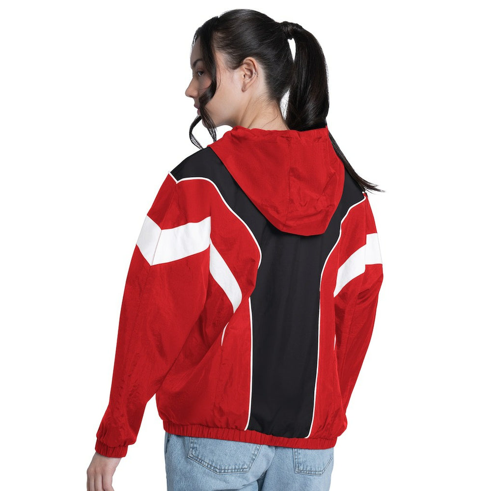 NBA Chicago Bulls G-III 4Her by Carl Banks Women's Quarterback Lightweight Oversized Full-Zip Jacket