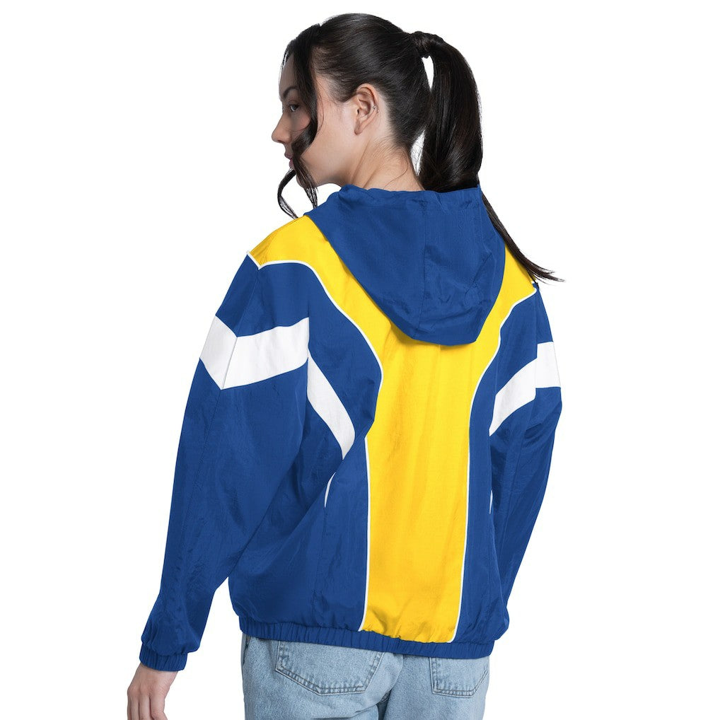 NBA Golden State Warriors G-III 4Her by Carl Banks Women's Quarterback Lightweight Oversized Full-Zip Jacket sale
