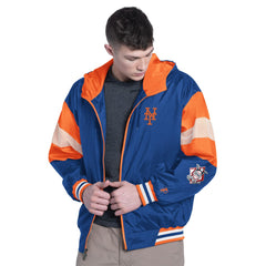 MLB New York Mets Pro Player Legacy Lightweight Full-Zip Hooded Jacket