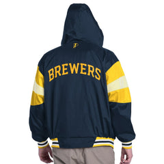 MLB Milwaukee Brewers Pro Player Legacy Lightweight Full-Zip Hooded Jacket