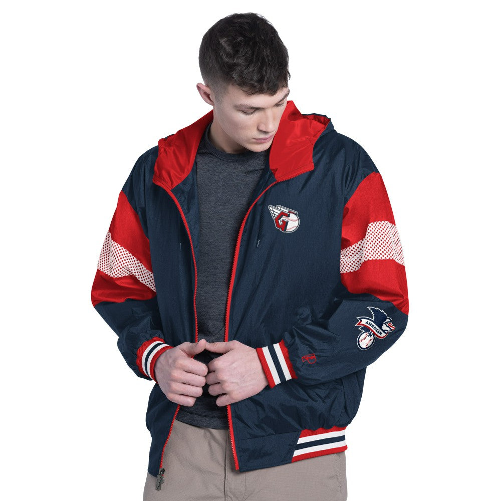 MLB Cleveland Guardians Pro Player Legacy Lightweight Full-Zip Hooded Jacket