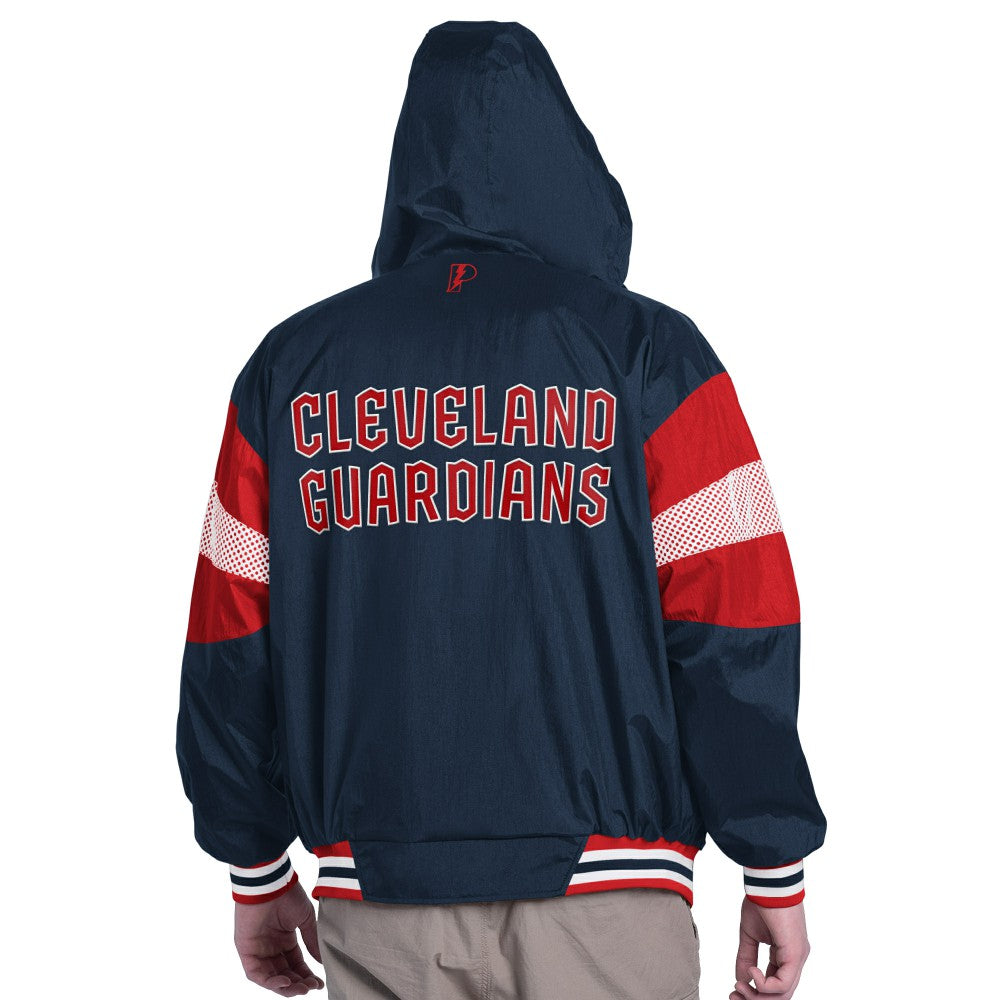 MLB Cleveland Guardians Pro Player Legacy Lightweight Full-Zip Hooded Jacket