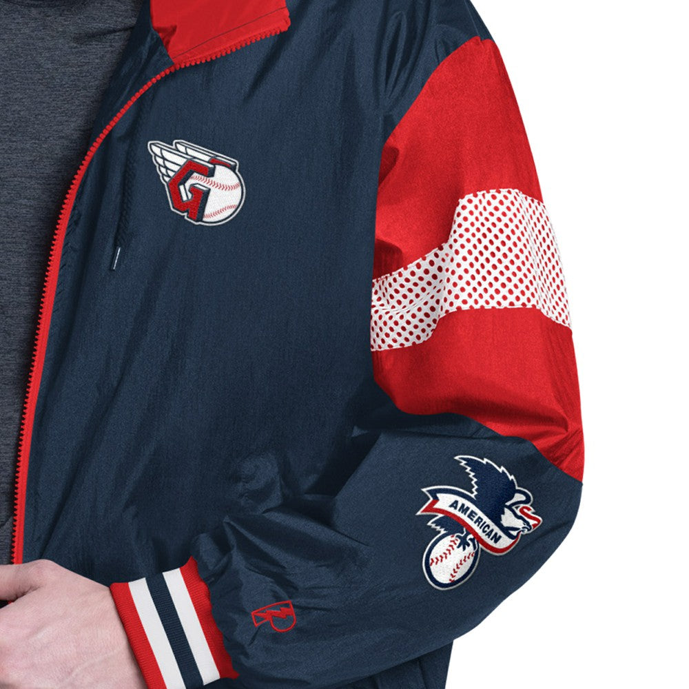 MLB Cleveland Guardians Pro Player Legacy Lightweight Full-Zip Hooded Jacket