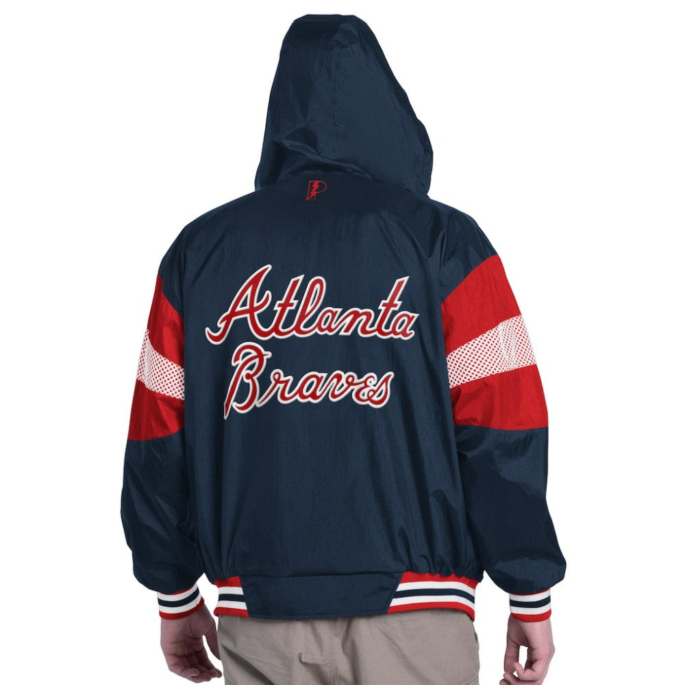 MLB Atlanta Braves Pro Player Legacy Lightweight Full-Zip Hooded Jacket