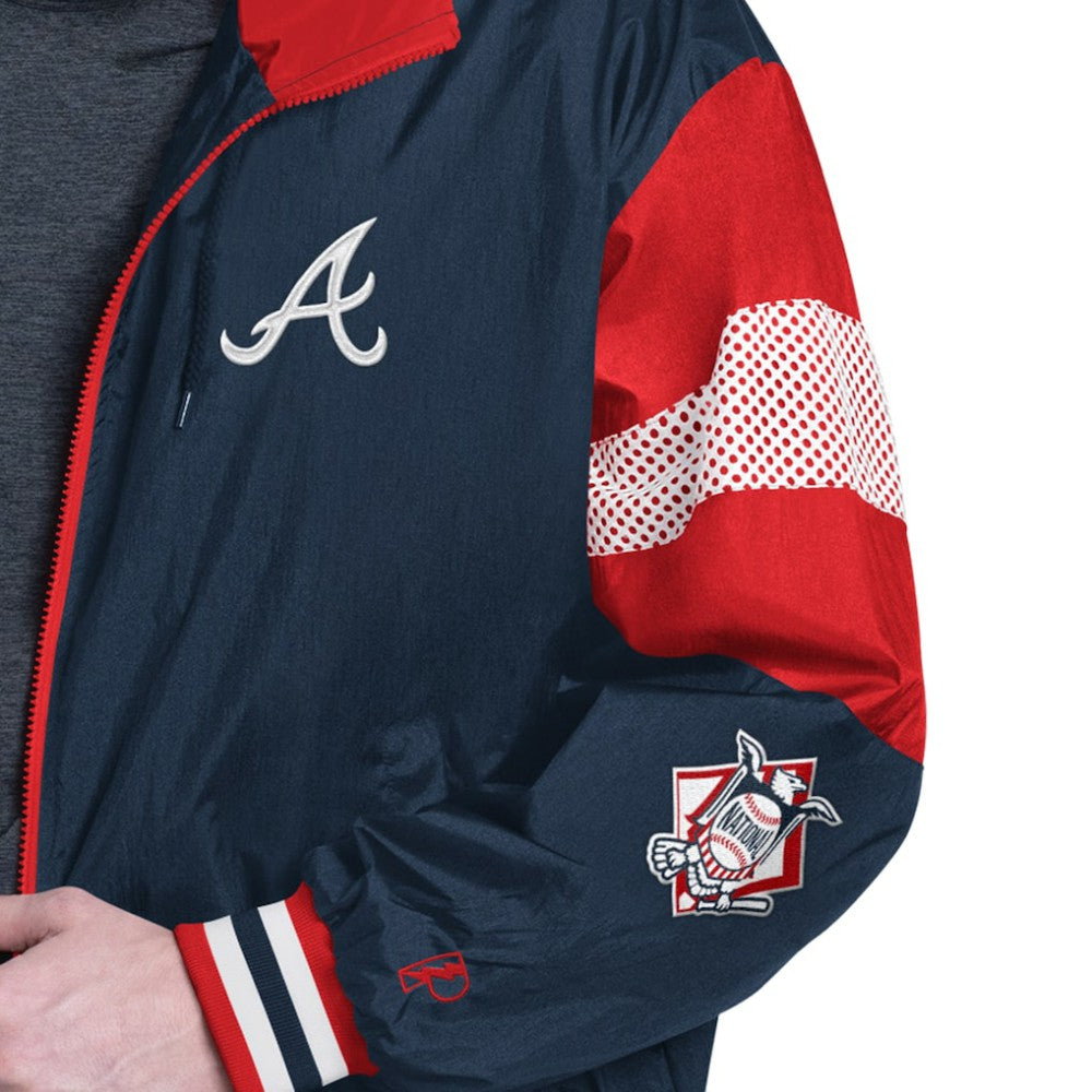 MLB Atlanta Braves Pro Player Legacy Lightweight Full-Zip Hooded Jacket