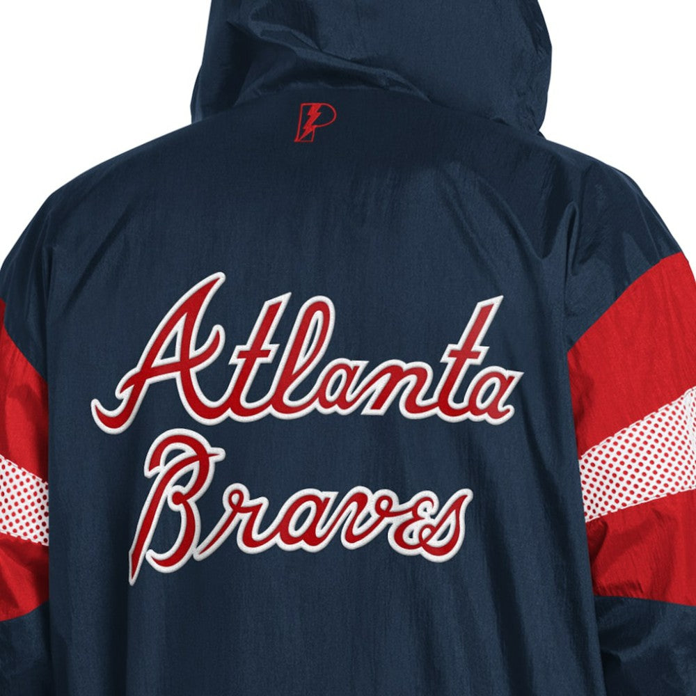 MLB Atlanta Braves Pro Player Legacy Lightweight Full-Zip Hooded Jacket