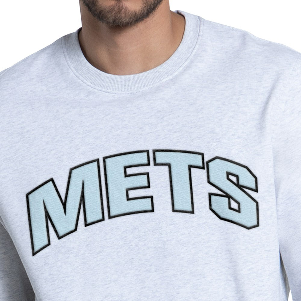 MLB New York Mets Starter Face of Ice Blue French Terry Sweatshirt