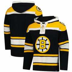 NHL Black Boston Bruins '47 Superior Lacer Hoodie
