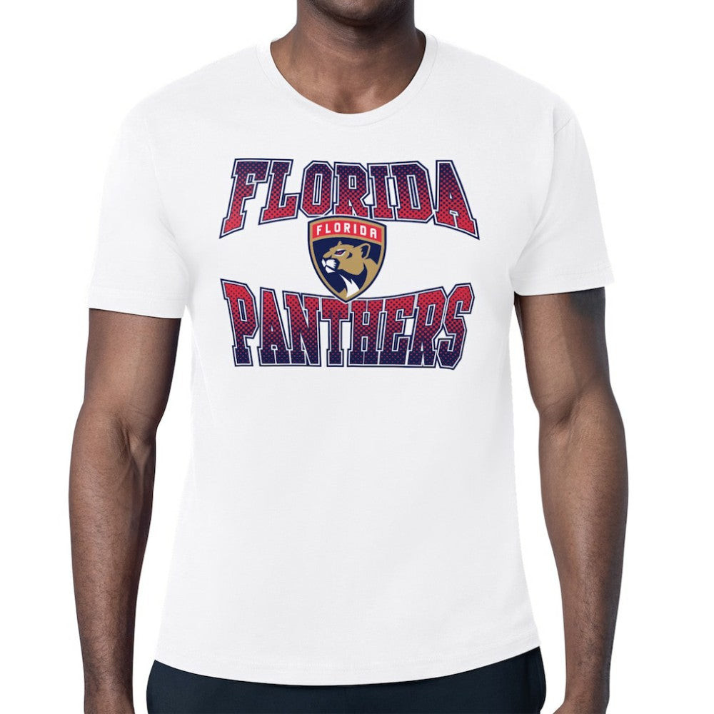 NHL White Florida Panthers Starter Comic Style Team Graphic T-Shirt