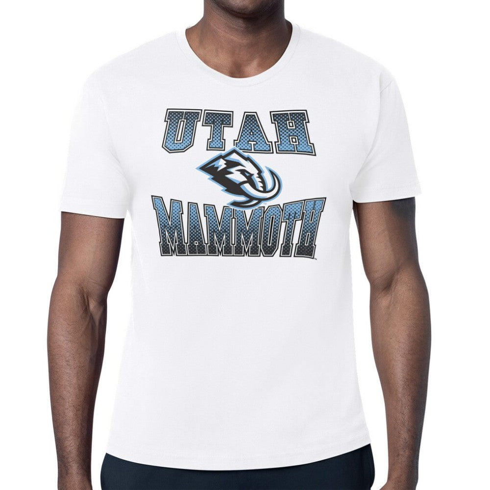 NHL White Utah Mammoth Starter Comic Style Team Graphic T-Shirt