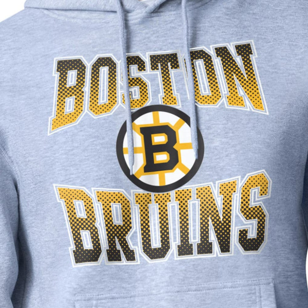 NHL Gray Boston Bruins Starter Comic Style Team Graphic Hoodie