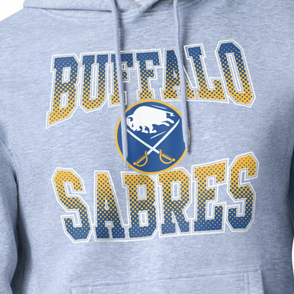 NHL Gray Buffalo Sabres Starter Comic Style Team Graphic Hoodie