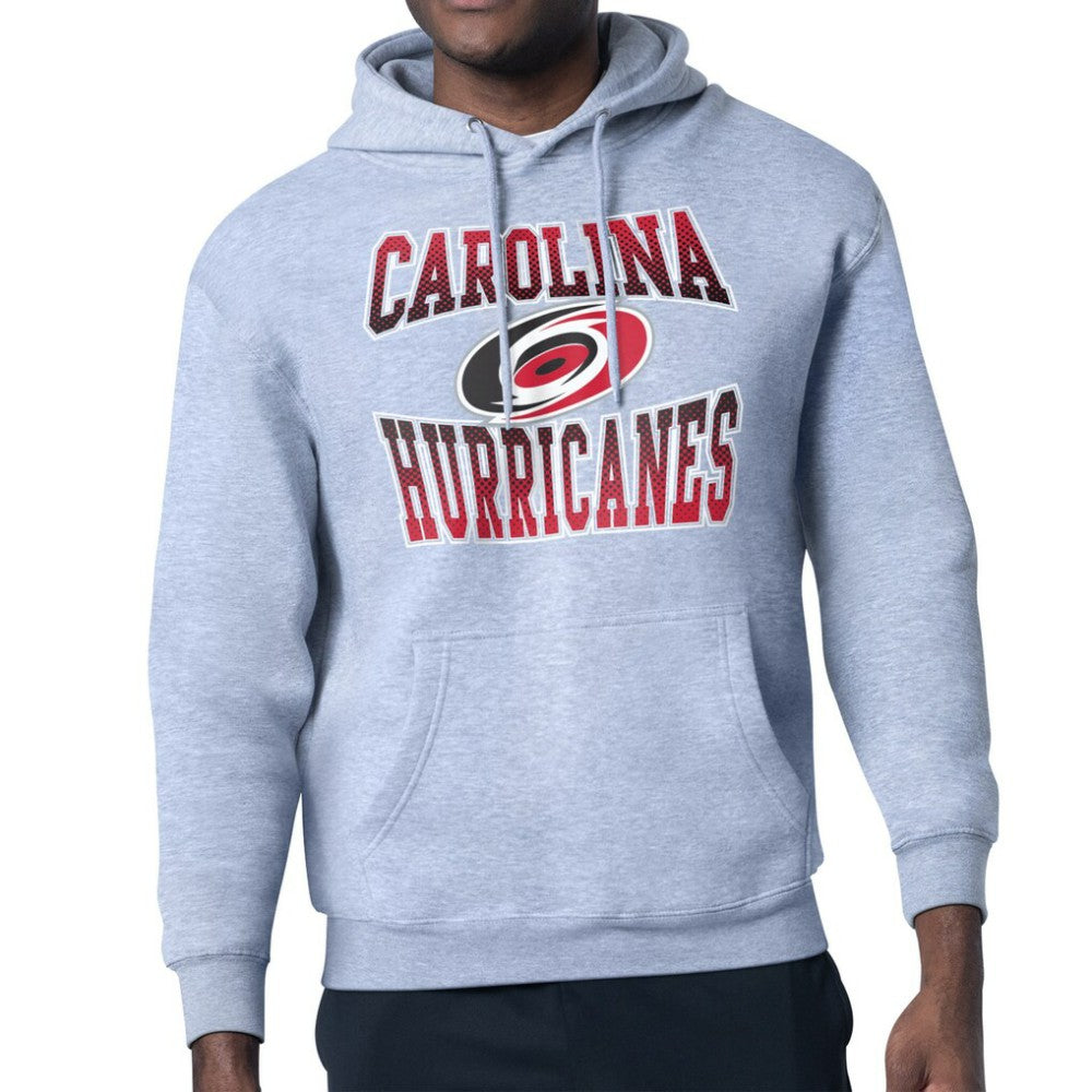 NHL Gray Carolina Hurricanes Starter Comic Style Team Graphic Hoodie