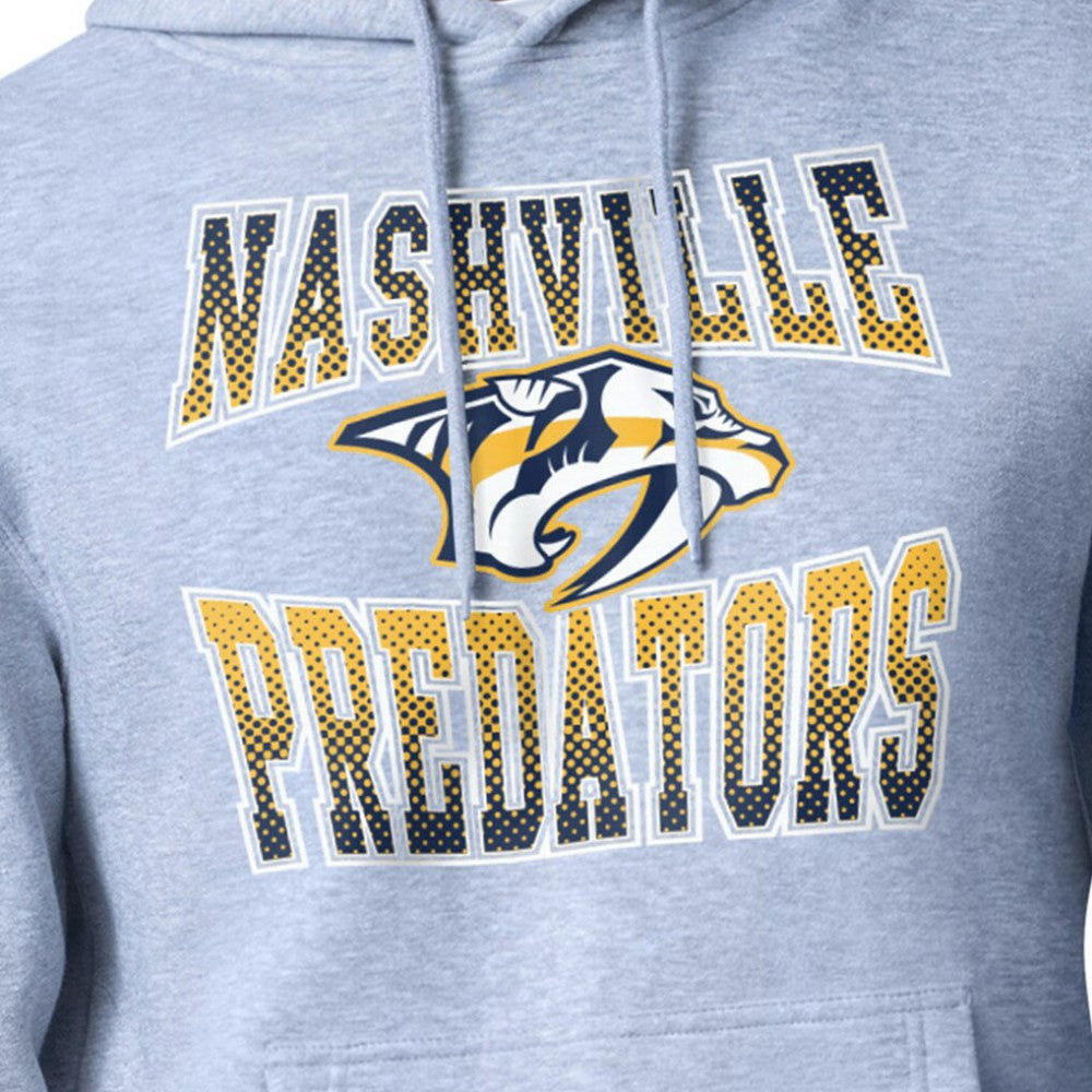 NHL Gray Nashville Predators Starter Comic Style Team Graphic Hoodie