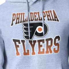 NHL Gray Philadelphia Flyers Starter Comic Style Team Graphic Hoodie