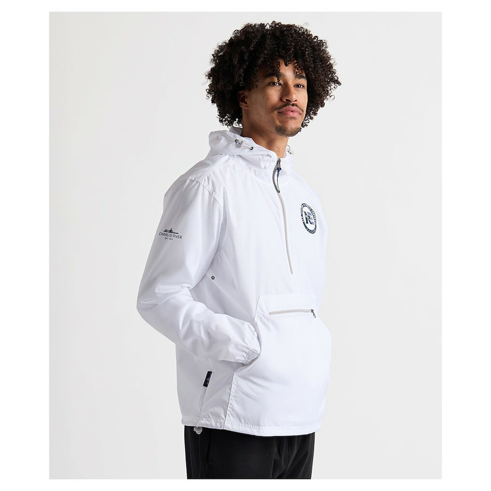 Charles River x  Pack-N-Go Half-Zip Hoodie - New England Patriots