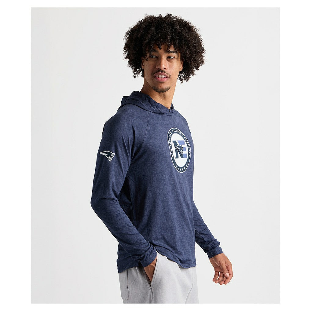 Charles River x  Cayak Hooded Long Sleeve T-Shirt - New England Patriots