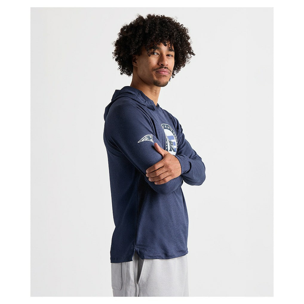 Charles River x  Cayak Hooded Long Sleeve T-Shirt - New England Patriots
