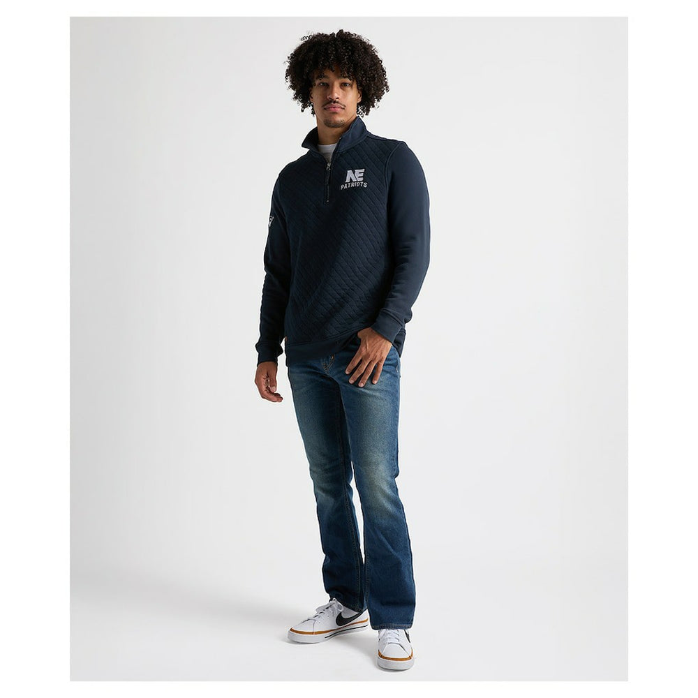 Charles River x  Franconia Quilted Quarter-Zip Sweatshirt - New England Patriots