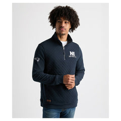 Charles River x  Franconia Quilted Quarter-Zip Sweatshirt - New England Patriots