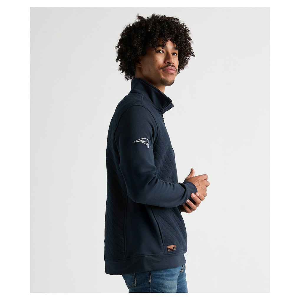 Charles River x  Franconia Quilted Quarter-Zip Sweatshirt - New England Patriots