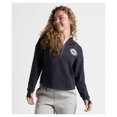 Charles River x  Women's Willow Fleece Quarter-Zip Hoodie - New England Patriots