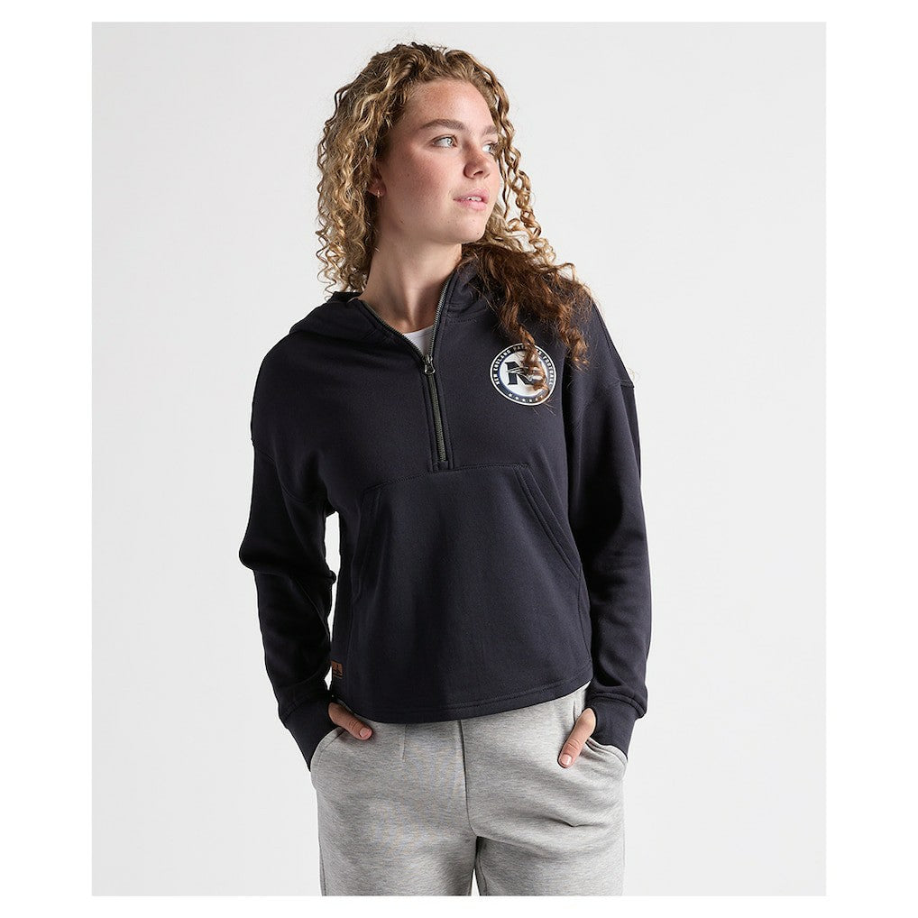 Charles River x  Women's Willow Fleece Quarter-Zip Hoodie - New England Patriots