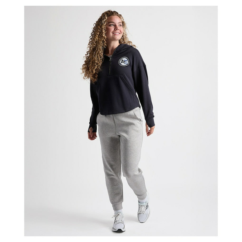 Charles River x  Women's Willow Fleece Quarter-Zip Hoodie - New England Patriots