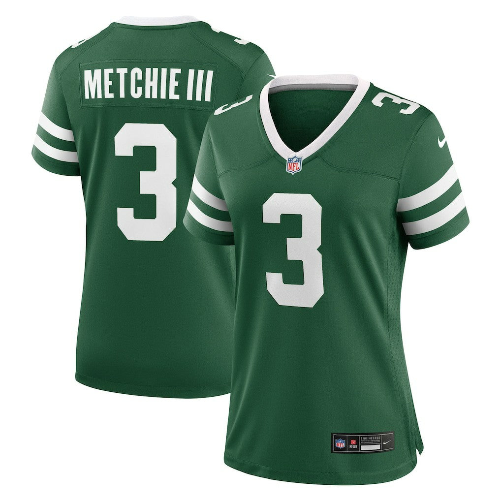 John Metchie III  Women's Team Game Jersey - New York Jets