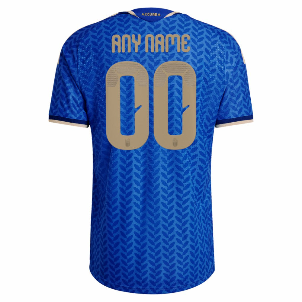 Italy National Team FIFA x World Cup 2026 Home On Field Custom Jersey - Adidas Blue