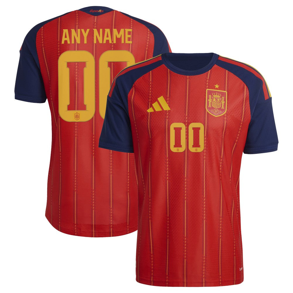 Spain National Team FIFA x World Cup 2026 Home On Field Custom Jersey - Adidas Red