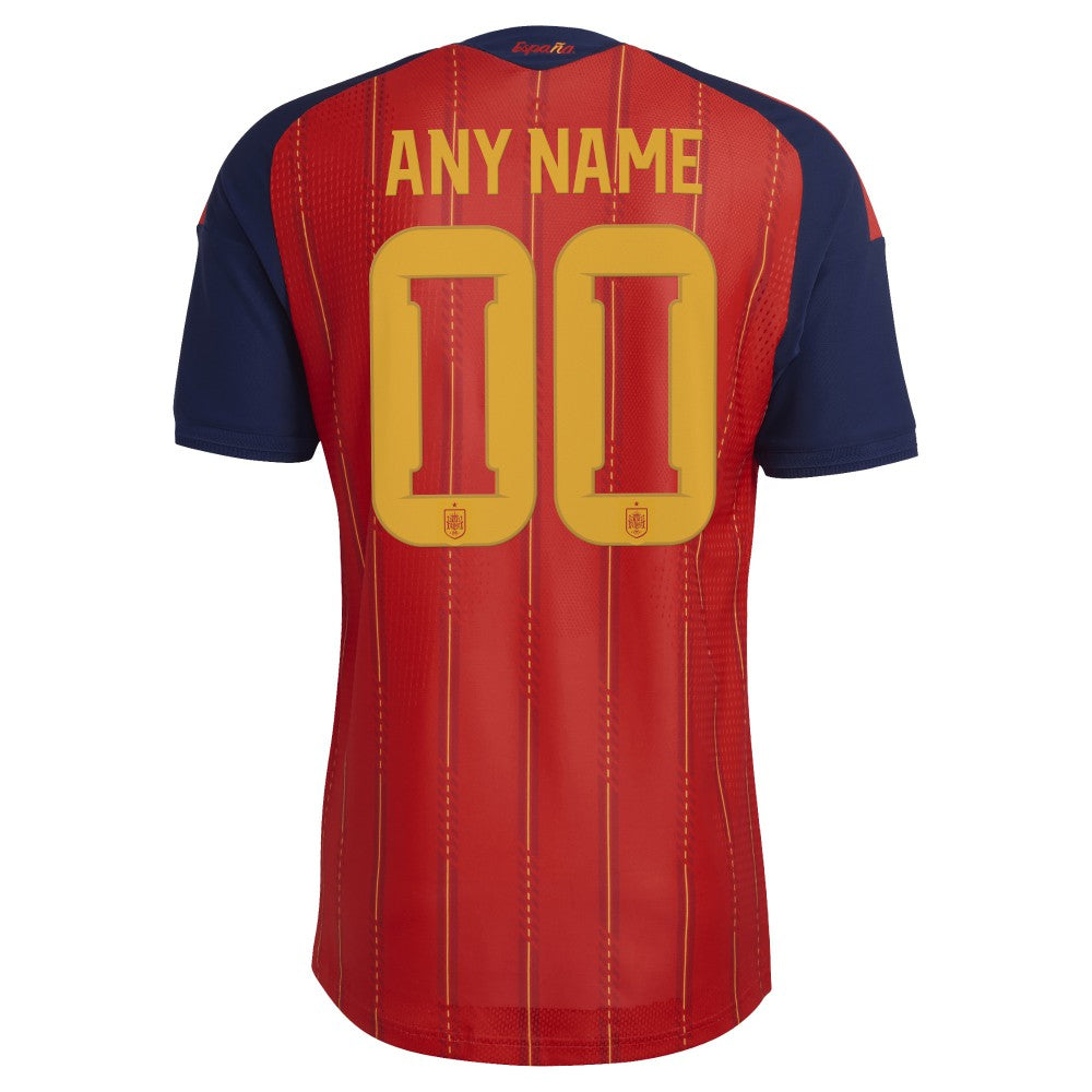 Spain National Team FIFA x World Cup 2026 Home On Field Custom Jersey - Adidas Red