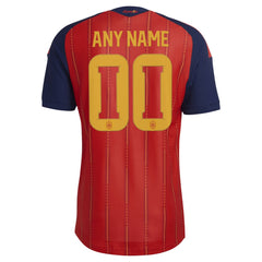 Spain National Team FIFA x World Cup 2026 Home On Field Custom Jersey - Adidas Red