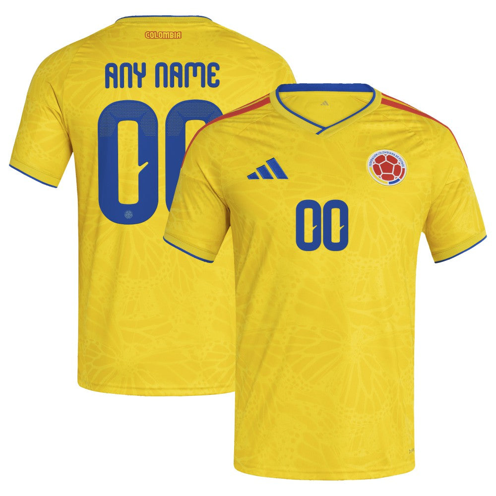 Colombia National Team FIFA x World Cup 2026 Home Replica Custom Jersey - Adidas Yellow