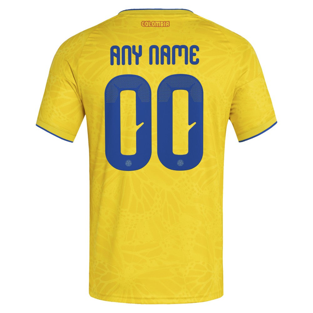 Colombia National Team FIFA x World Cup 2026 Home Replica Custom Jersey - Adidas Yellow