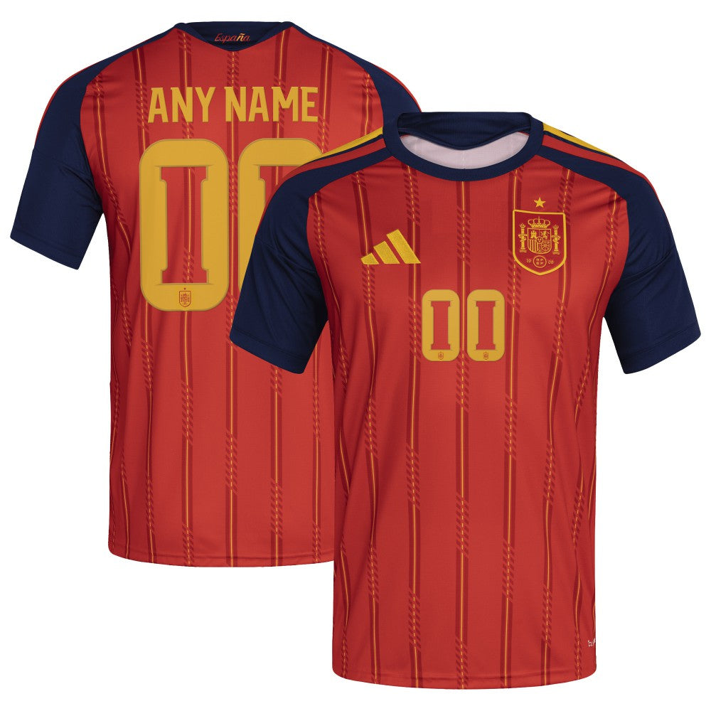 Spain National Team FIFA x World Cup 2026 Home Replica Custom Jersey - Adidas Red