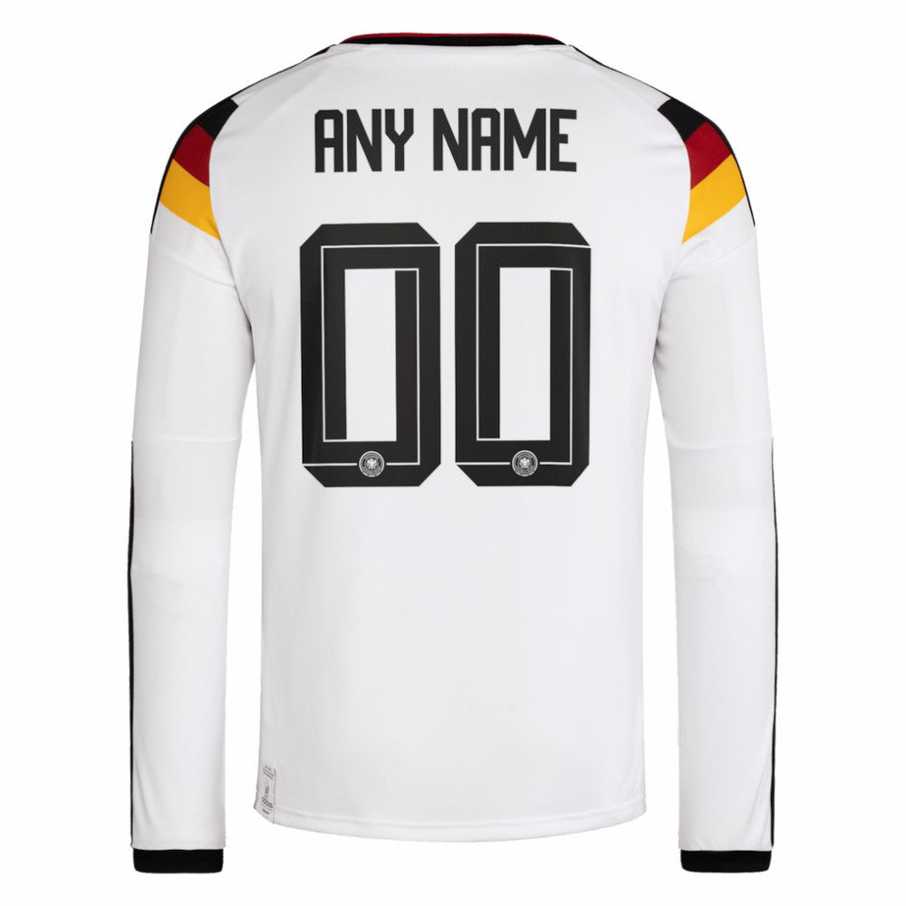 Germany National Team FIFA x World Cup 2026 Home Replica Long Sleeve Custom Jersey - Adidas White
