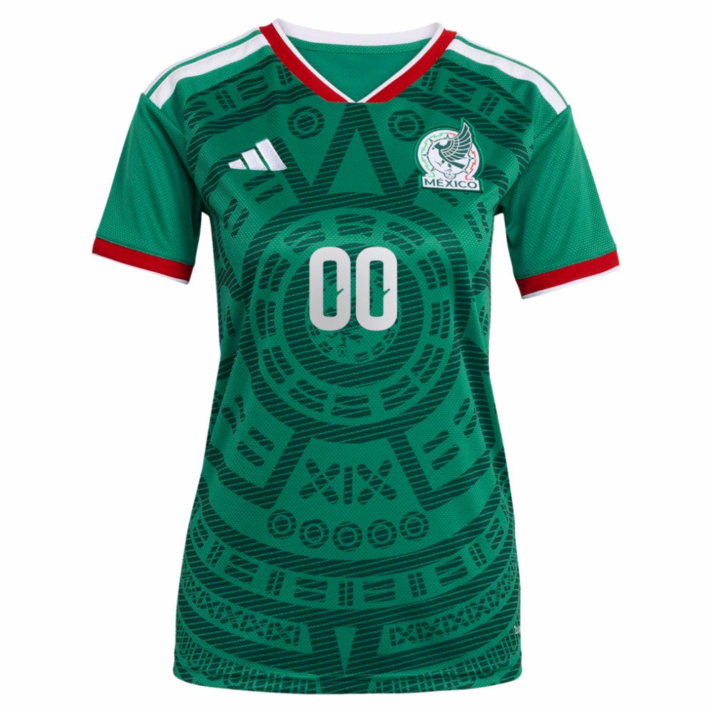 Mexico National Team Women's 2026 Home Replica Custom Jersey - Adidas Green