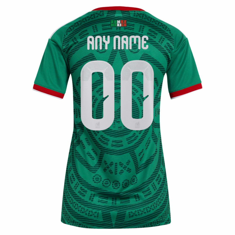 Mexico National Team Women's 2026 Home Replica Custom Jersey - Adidas Green