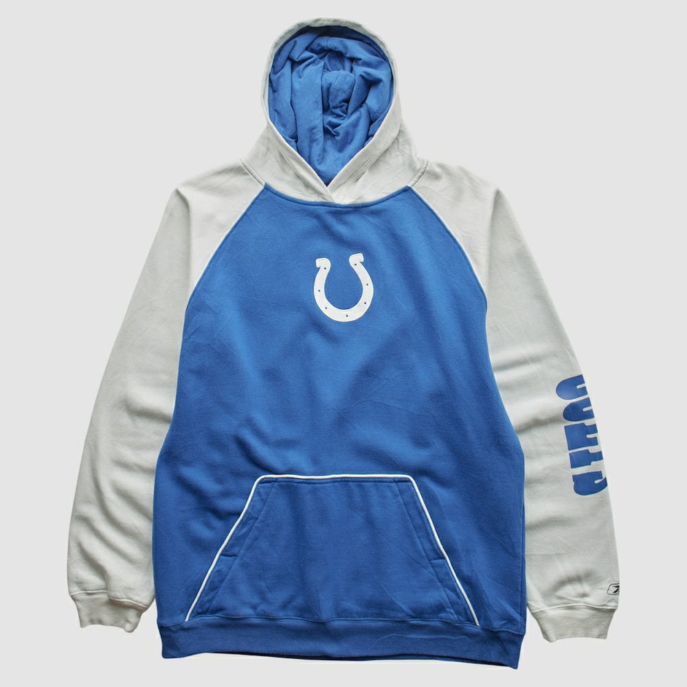 Reebok 2000s Hooded Pullover Sweatshirt - Indianapolis Colts