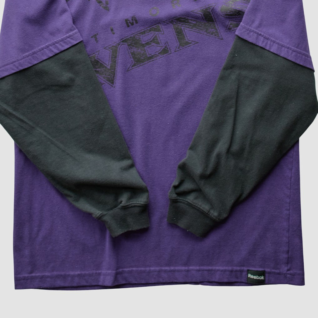 Reebok 2010s Long Sleeve T-shirt - Baltimore Ravens