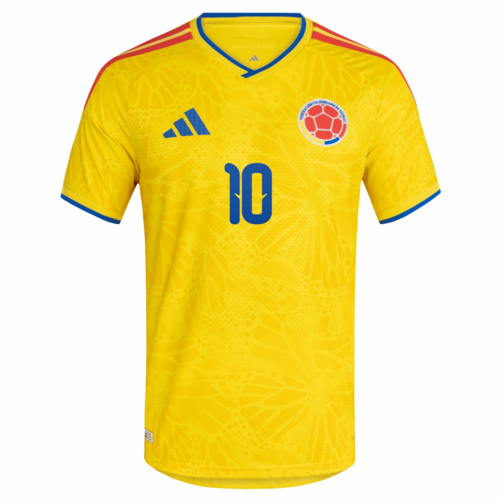 James Rodriguez Colombia National Team 2026 Home Jersey - Adidas Yellow