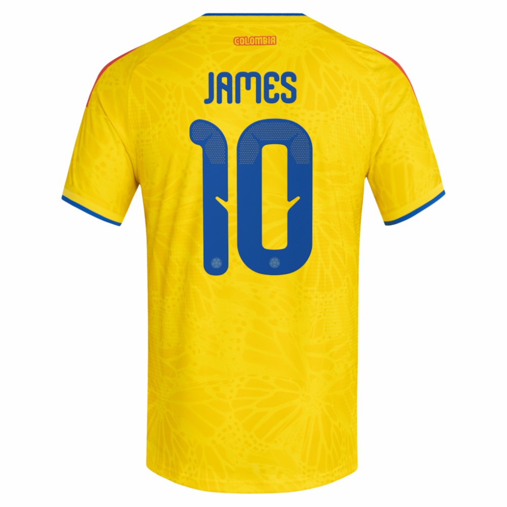 James Rodriguez Colombia National Team 2026 Home Jersey - Adidas Yellow