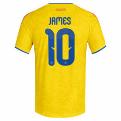 James Rodriguez Colombia National Team 2026 Home Jersey - Adidas Yellow