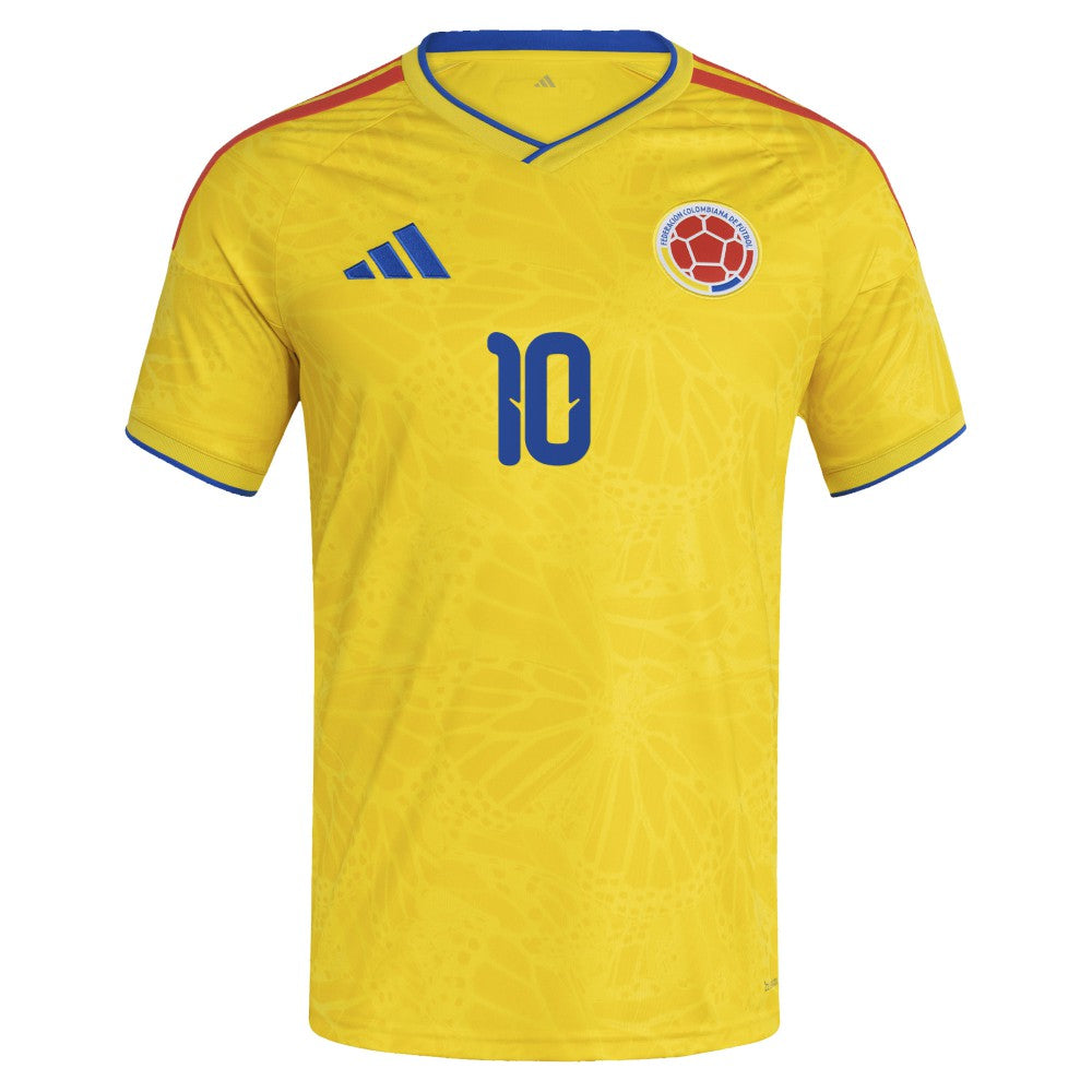 James Rodriguez Colombia National Team 2026 Home Replica Jersey - Adidas Yellow