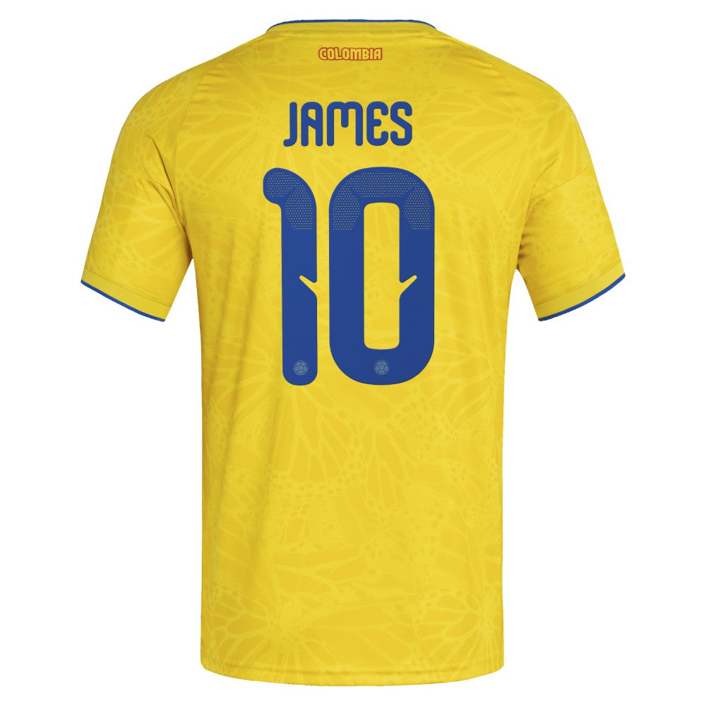 James Rodriguez Colombia National Team 2026 Home Replica Jersey - Adidas Yellow
