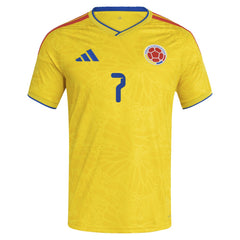 Luis Diaz Colombia National Team 2026 Home Replica Jersey - Adidas Yellow