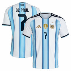Rodrigo De Paul Argentina National Team 2026 Home Jersey - Adidas White