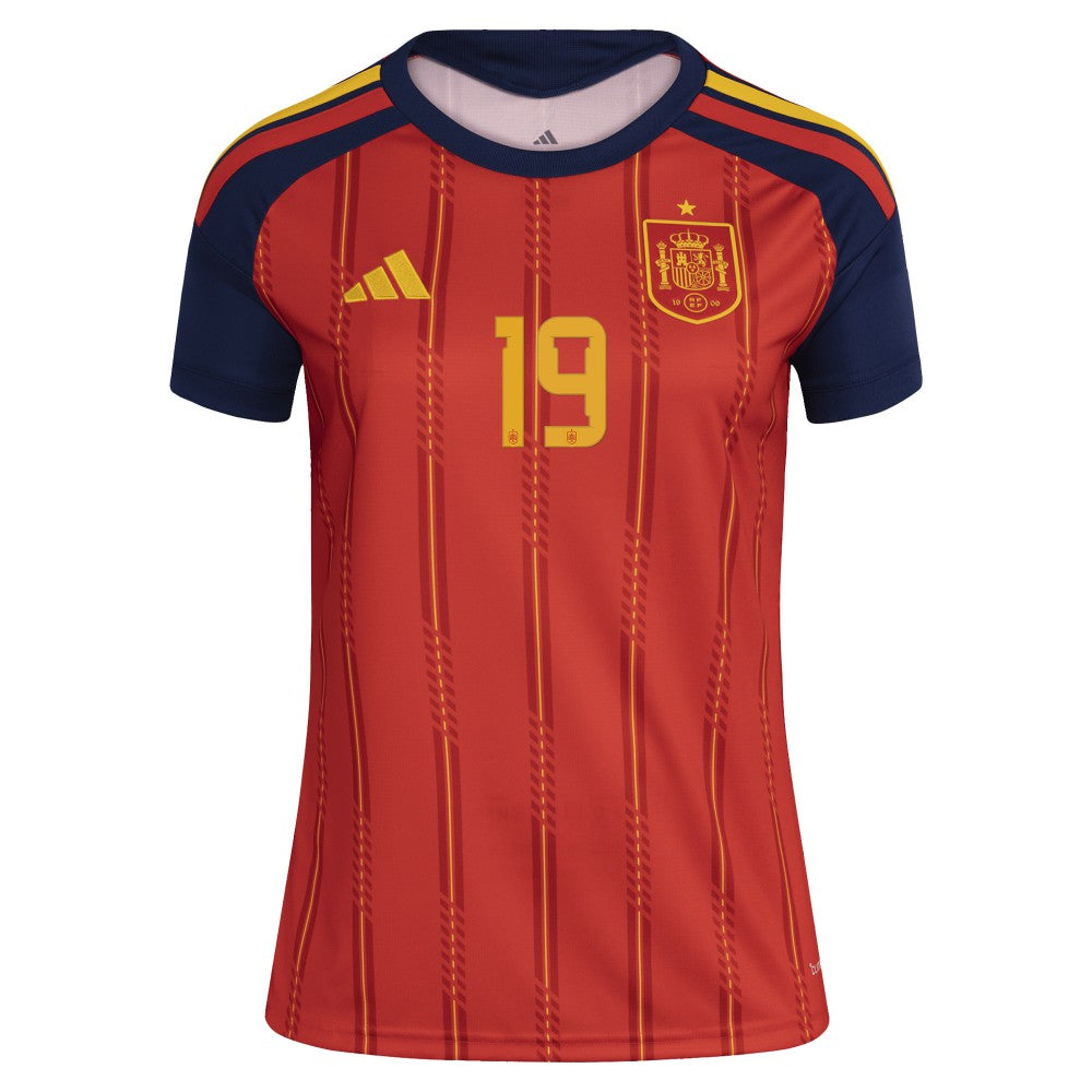 Lamine Yamal Spain National Team Women's 2026 Home Replica Jersey - Adidas Red