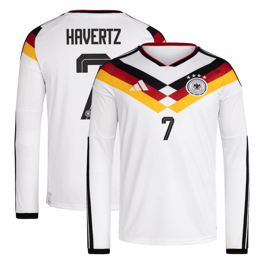 Kai Havertz Germany National Team 2026 Home Replica Long Sleeve Jersey - Adidas White